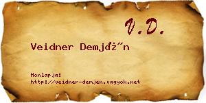 Veidner Demjén névjegykártya